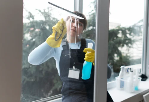 Nettoyage de vitres intérieures et extérieures au Tallud
